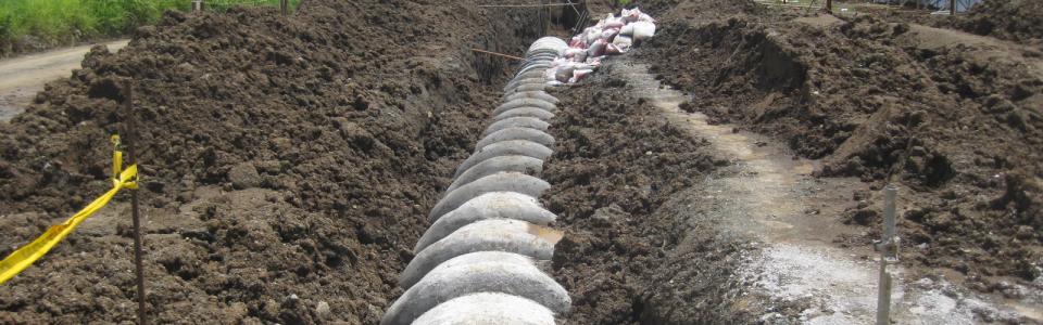 Concrete Pipes Installed